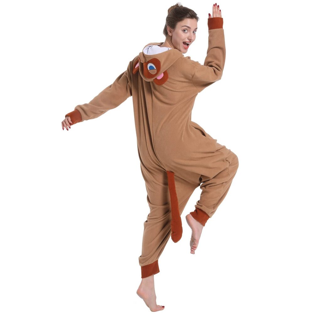 6465 Adult Raccoon Costume Animal Onesie, Dressing-Up Party Halloween